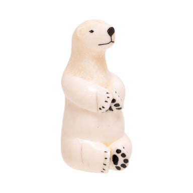 Inuit Ivory Polar Bear, Native, Carving, Ivory