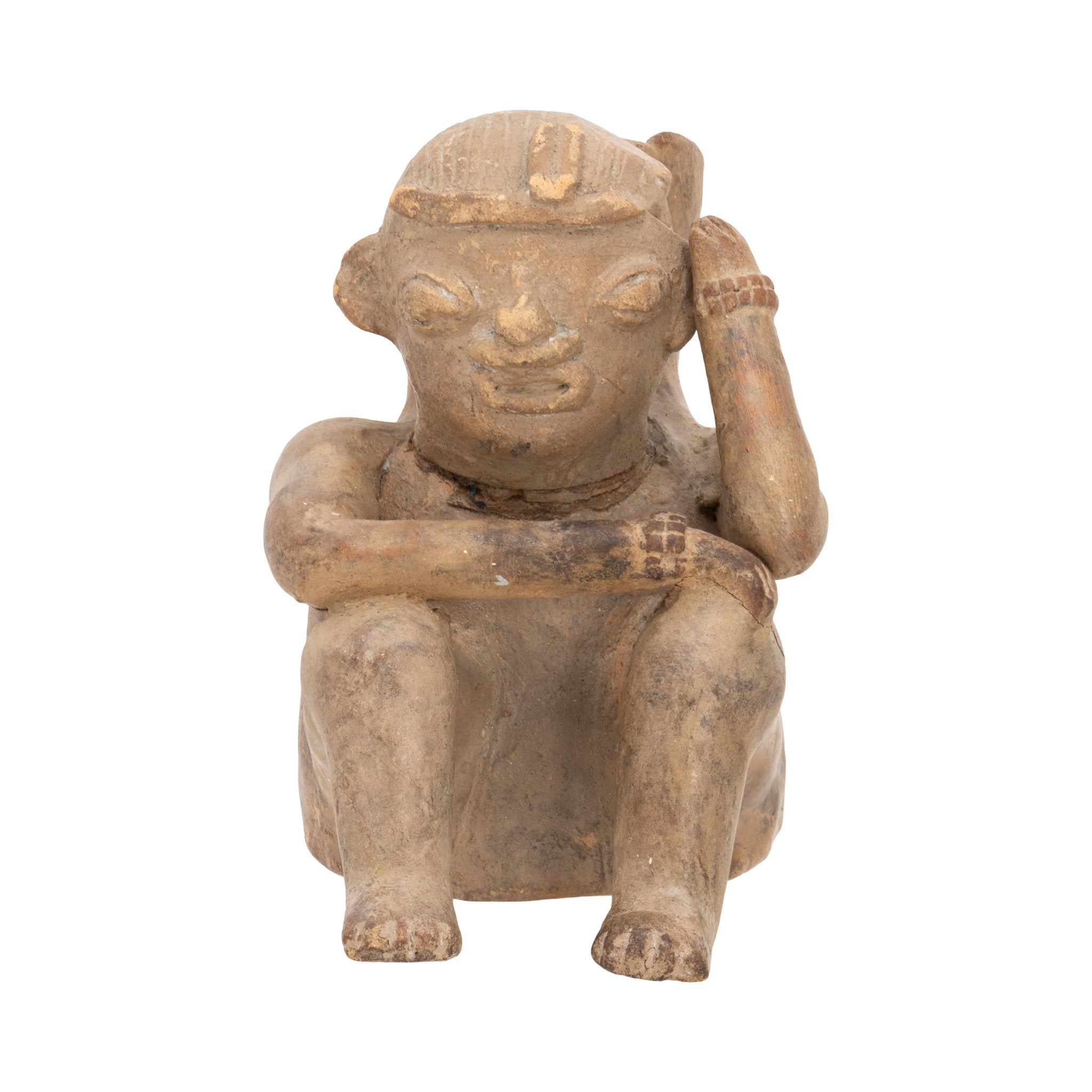 Pre-Columbian Central Mexico Pottery Man