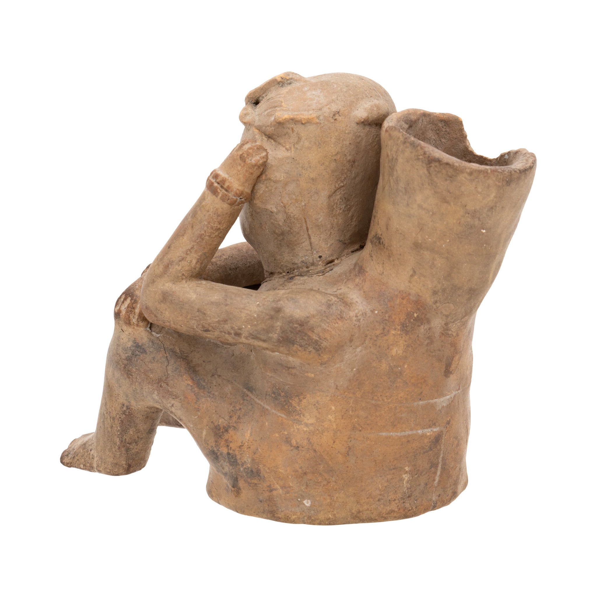 Pre-Columbian Central Mexico Pottery Man