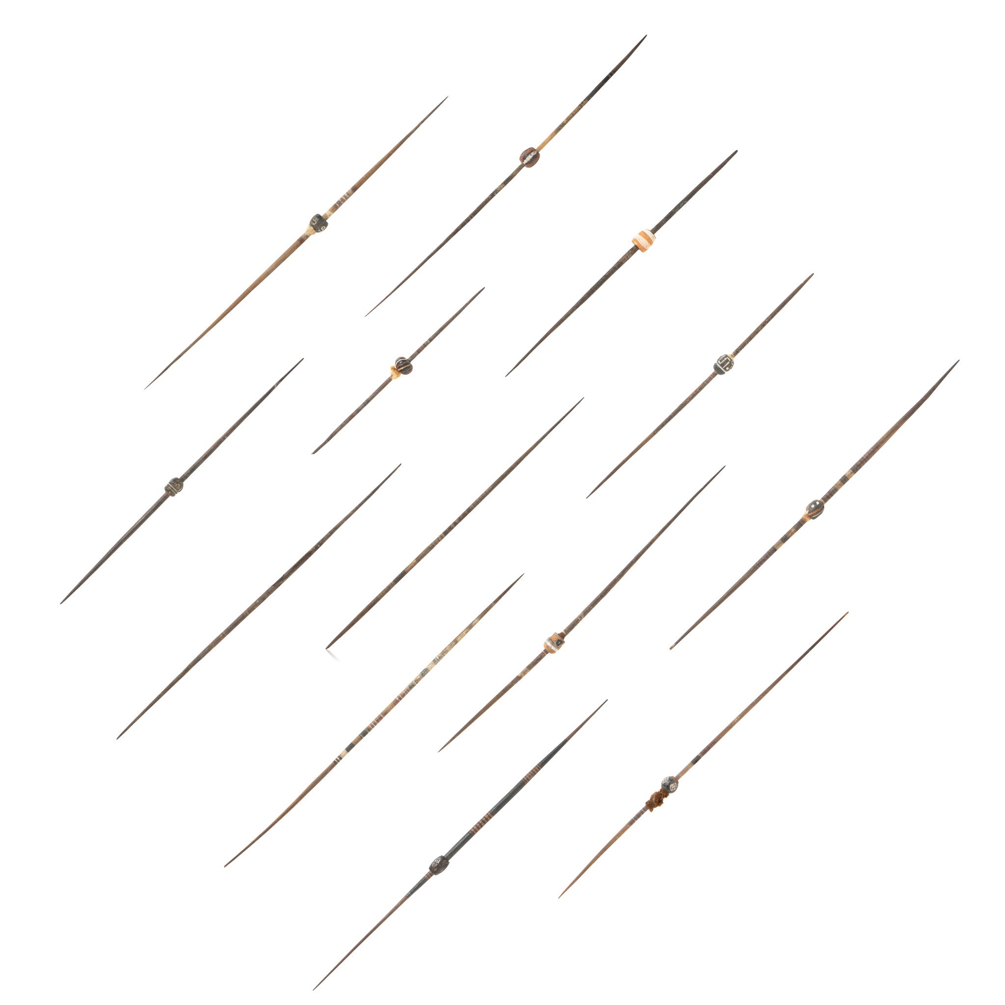 Pre-Columbian Peruvian Cotton Spindles, Native, Pottery, Prehistoric