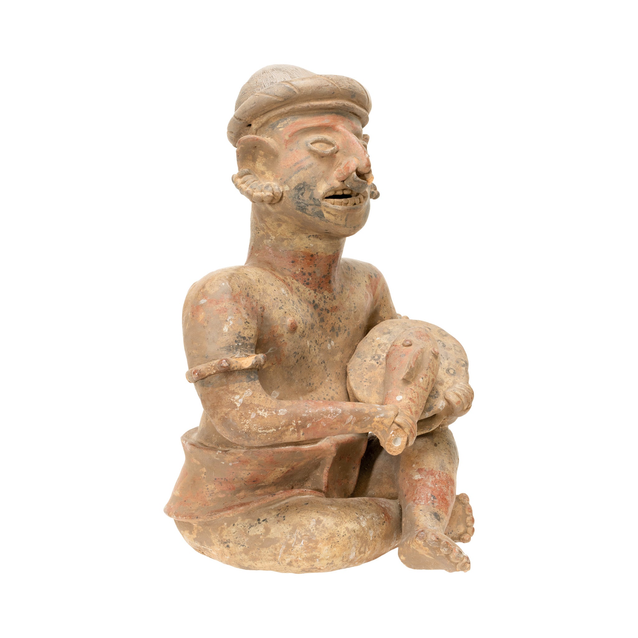 Prehistoric Majested Seated Drummer Figurine