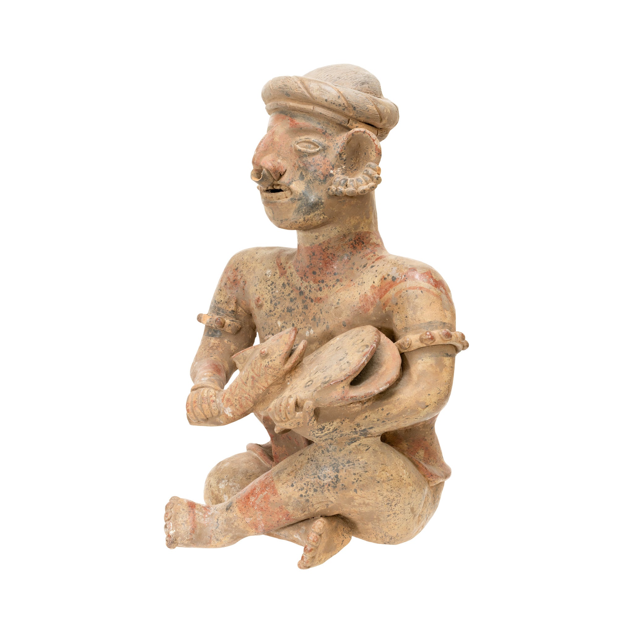 Prehistoric Majested Seated Drummer Figurine
