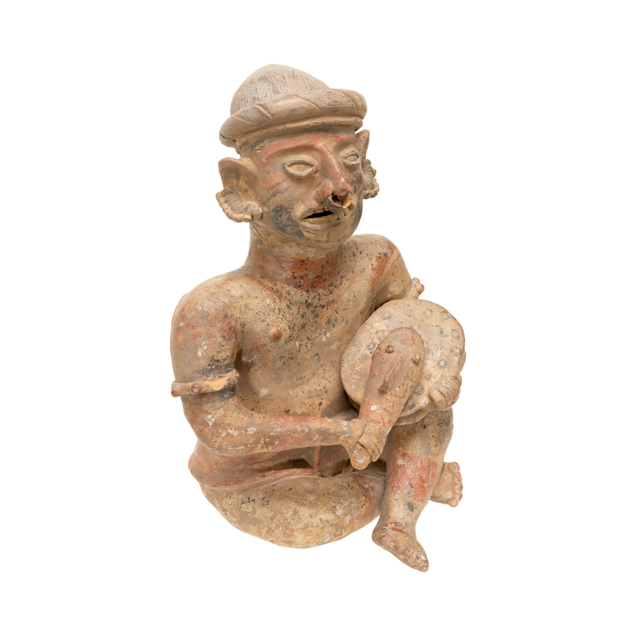 Prehistoric Majested Seated Drummer Figurine