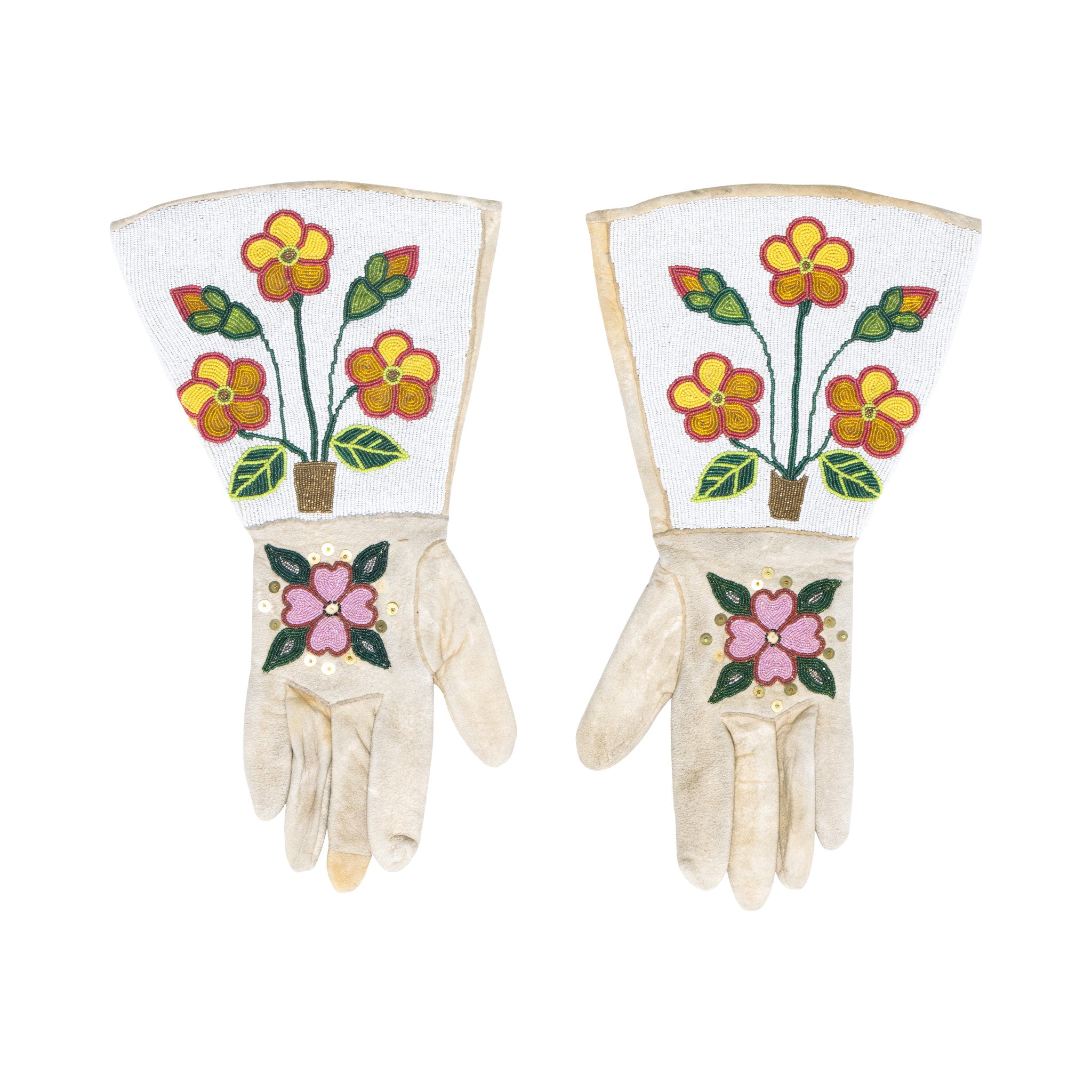 Klamath Gauntlets, Native, Garment, Gauntlets