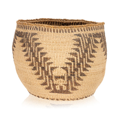 Klamath Basketry Bowl, Native, Basketry, Vertical