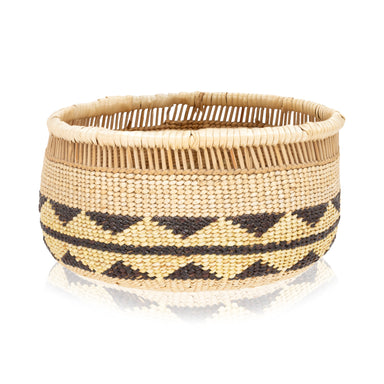 Hupa/Yurok Basketry Bowl, Native, Basketry, Vertical