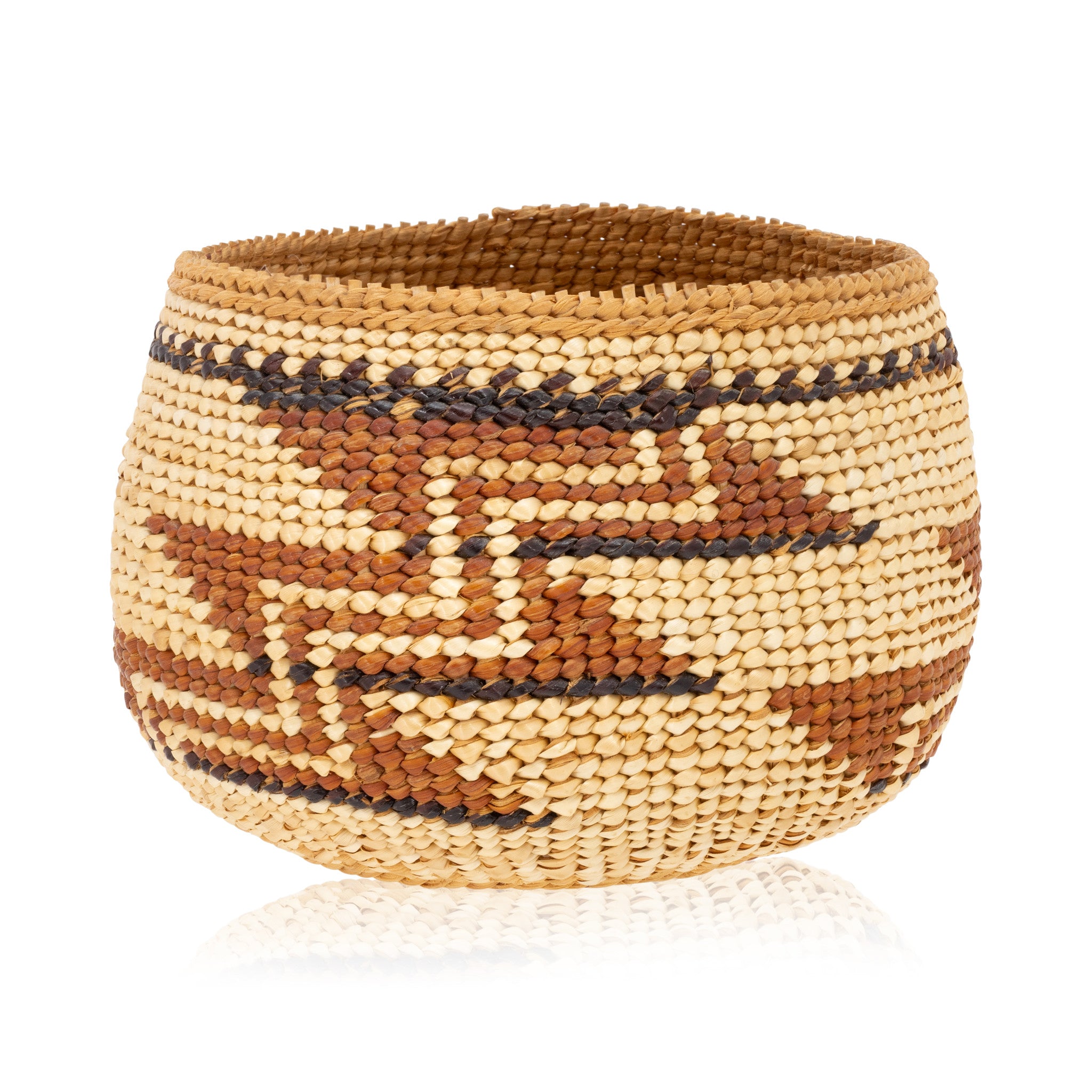 Hupa/Yurok Basketry Bowl, Native, Basketry, Vertical