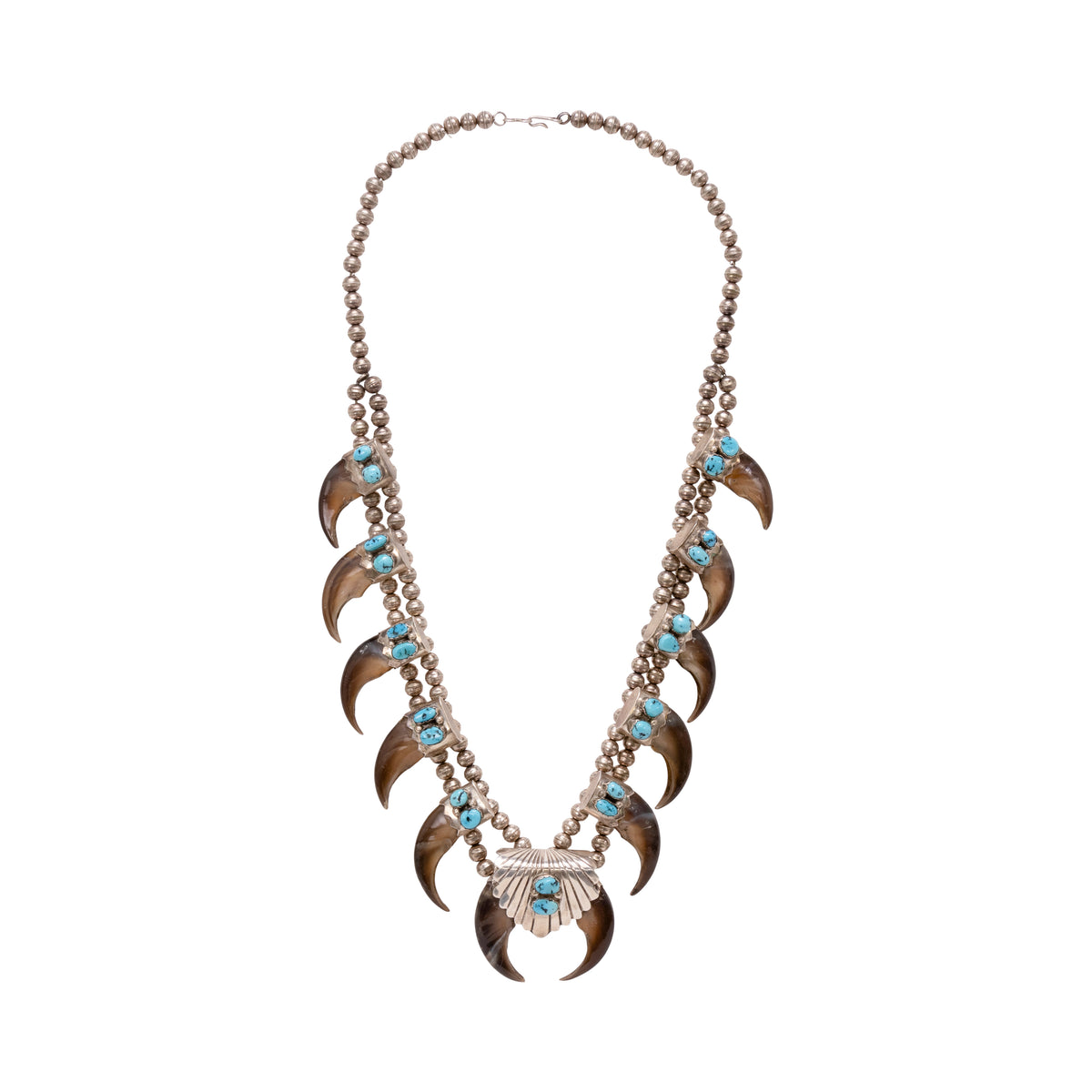 Bear Claw and Turquoise Necklace — Cisco's Gallery