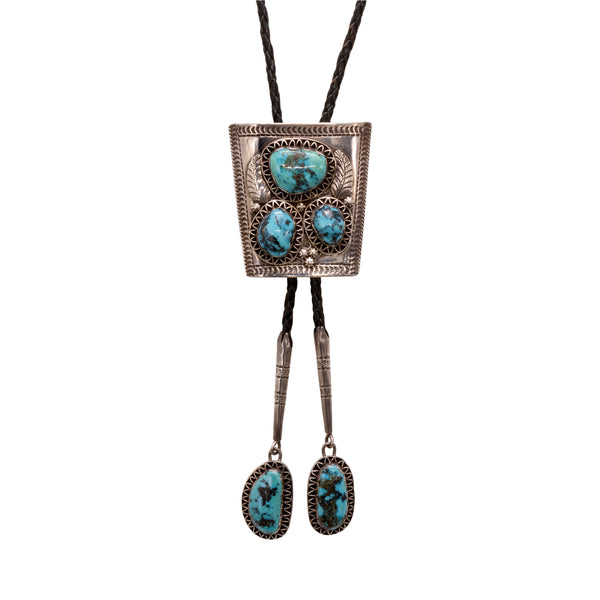 Navajo Turquoise Bolo, Jewelry, Bolo Necktie, Native