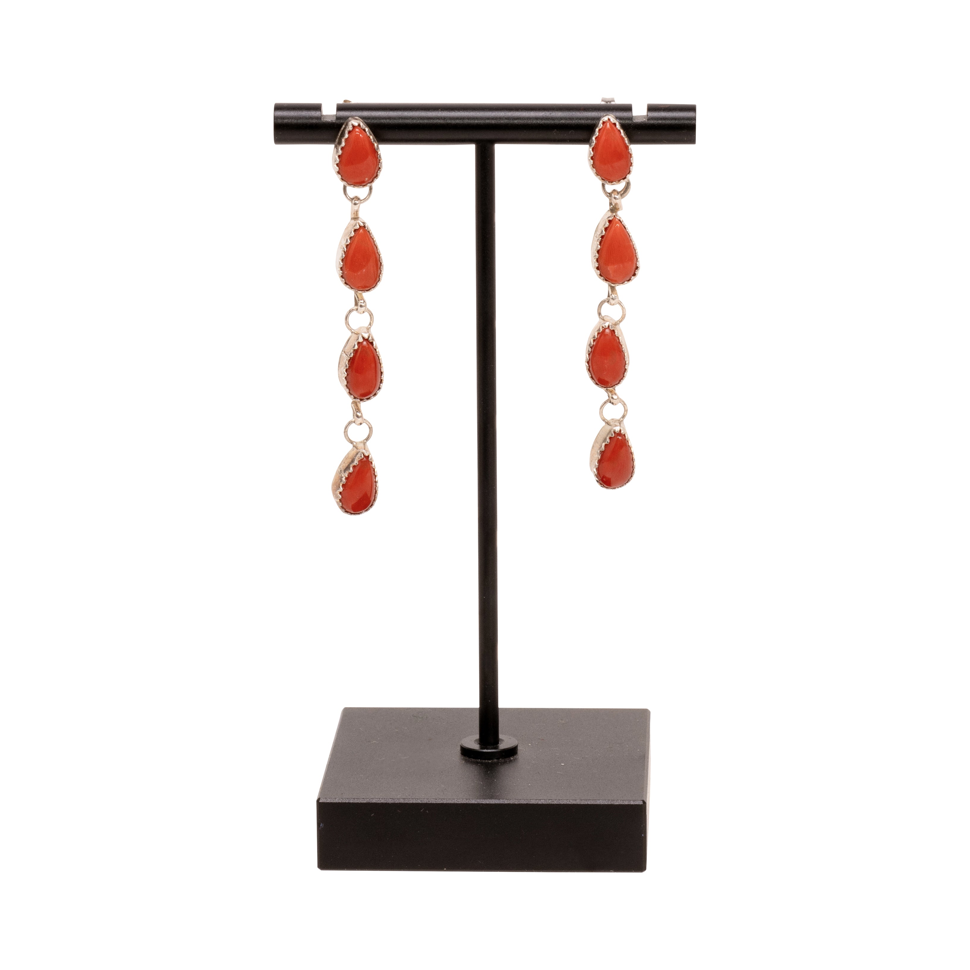Coral Drop Earrings