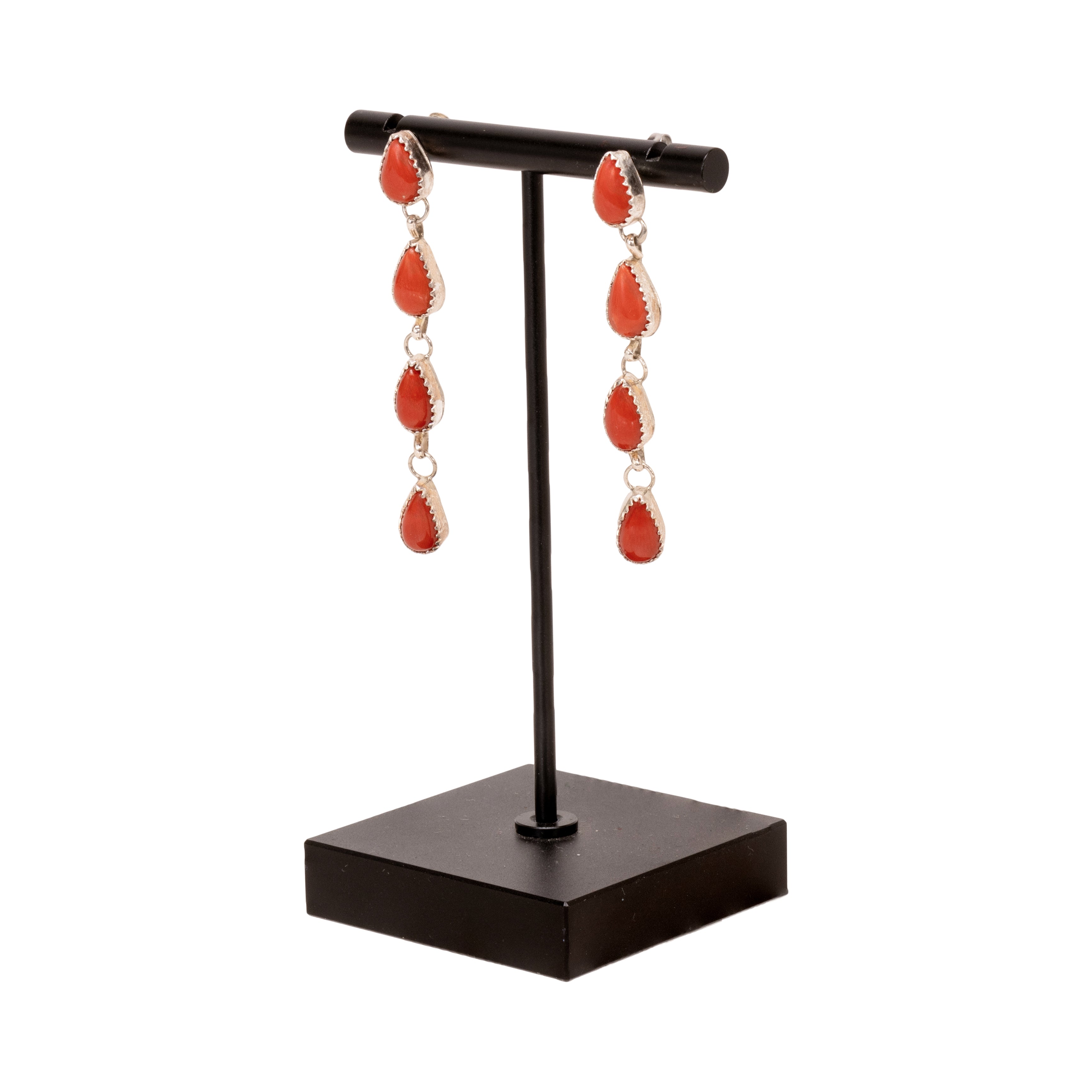 Coral Drop Earrings
