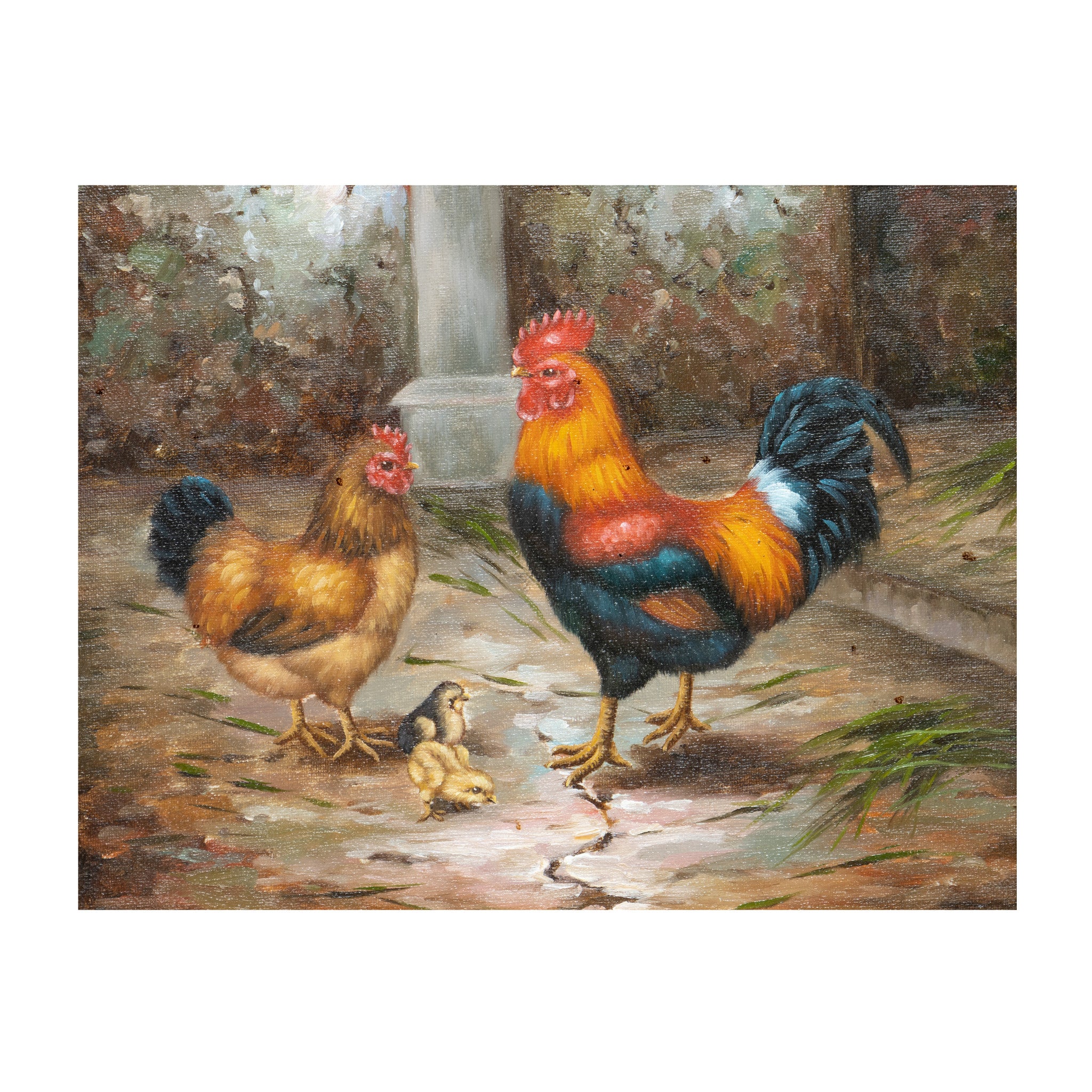 Rooster Painting, Fine Art, Painting, Still Life