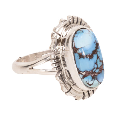 Navajo Golden Hill Turquoise Ring, Jewelry, Ring, Native