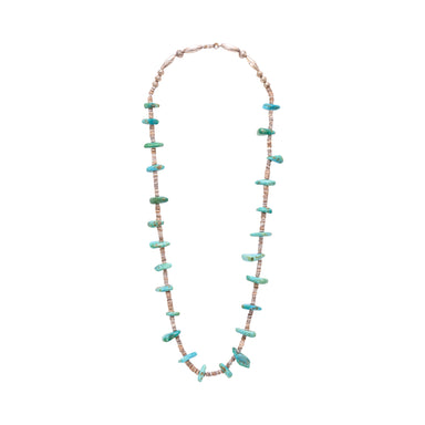 Turquoise Nugget Beaded Necklace, Jewelry, Necklace, Native