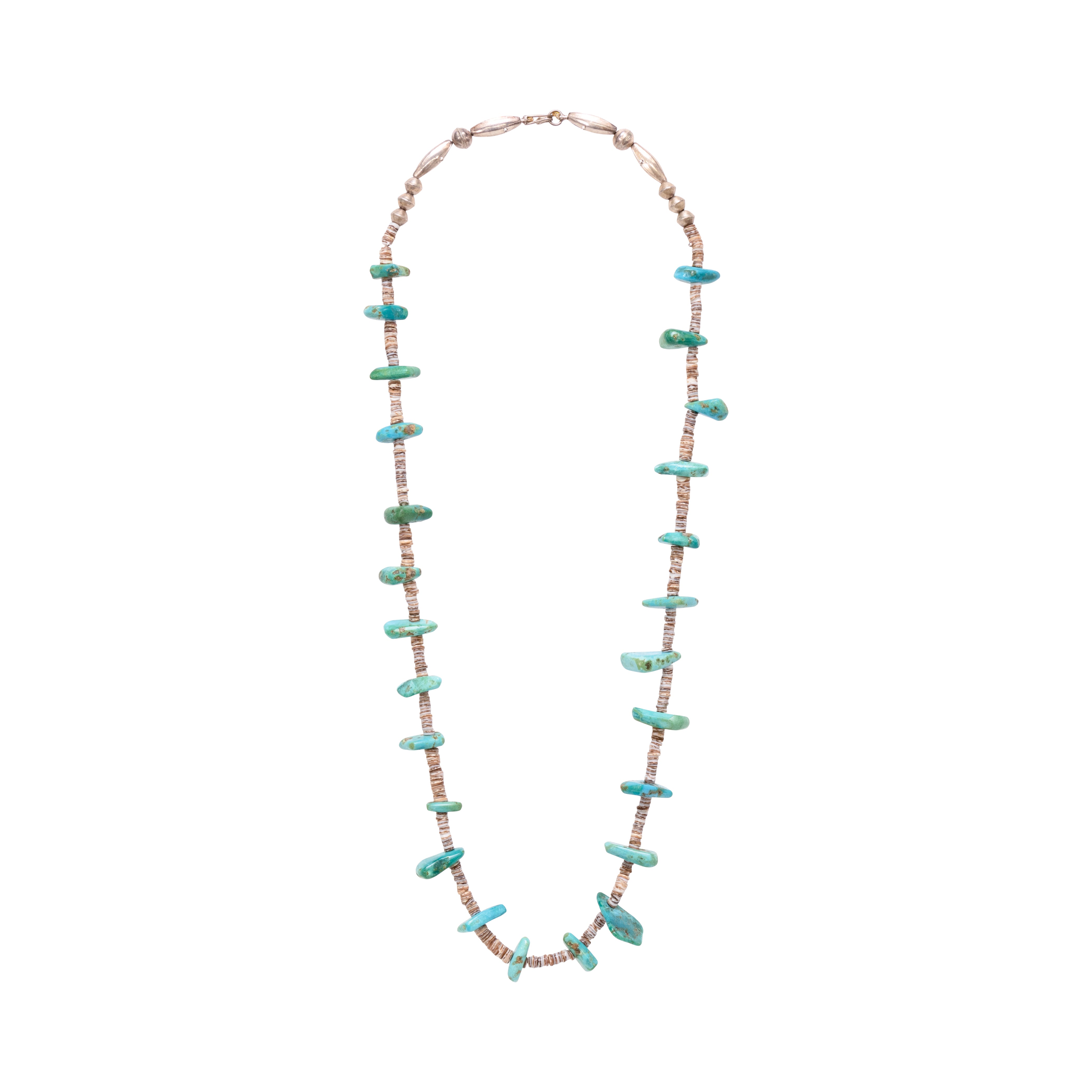 Turquoise Nugget Beaded Necklace, Jewelry, Necklace, Native