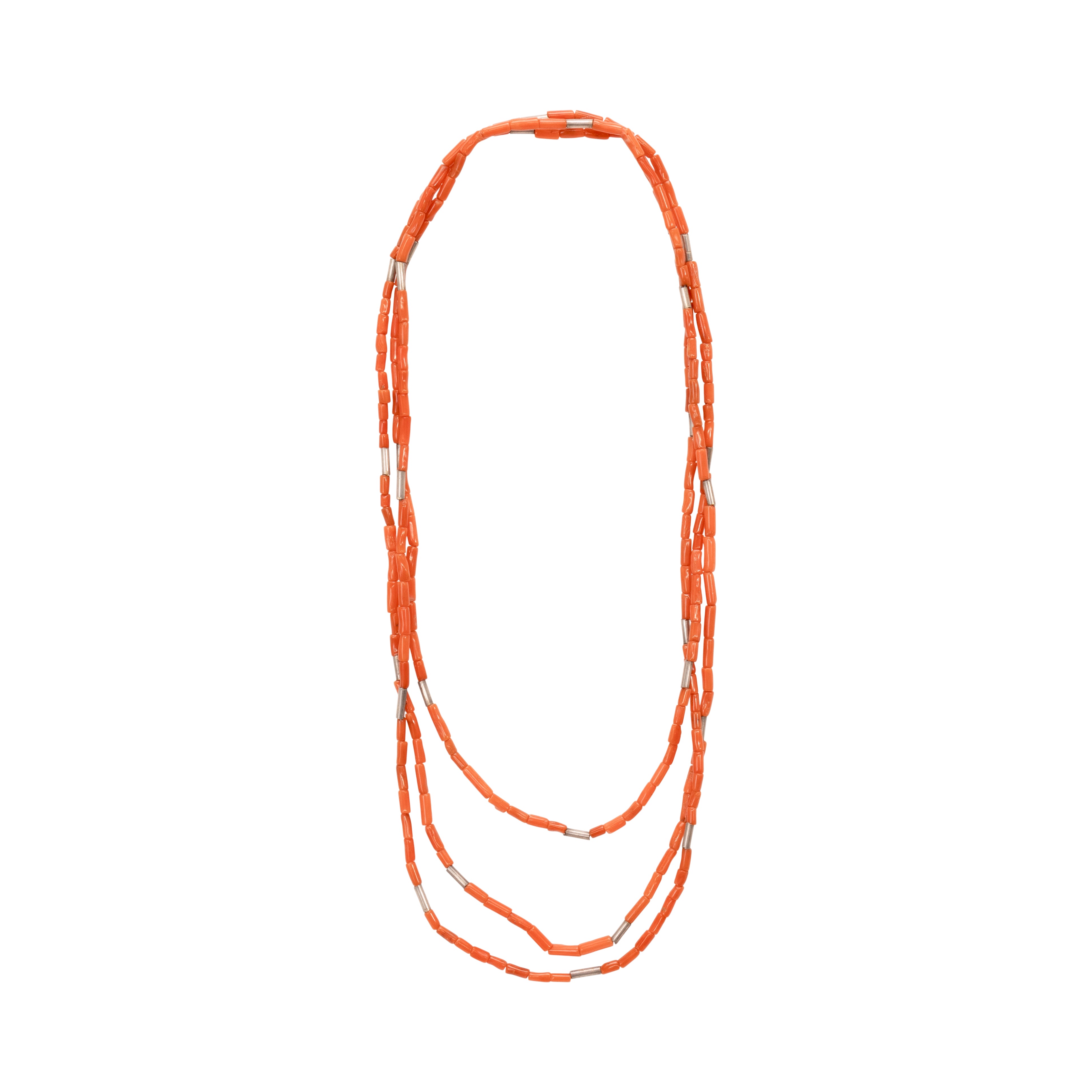 Santo Domingo Coral Necklace, Jewelry, Necklace, Native