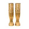 Pair Large Trench Art Vases