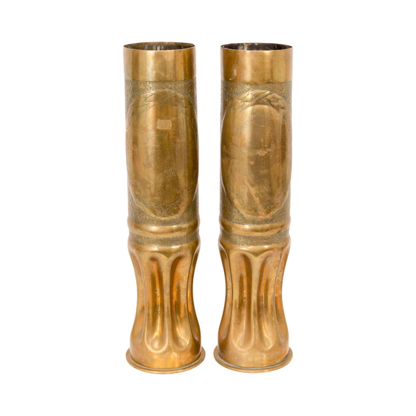 Trench Art Pair, Furnishings, Decor, Trench Art