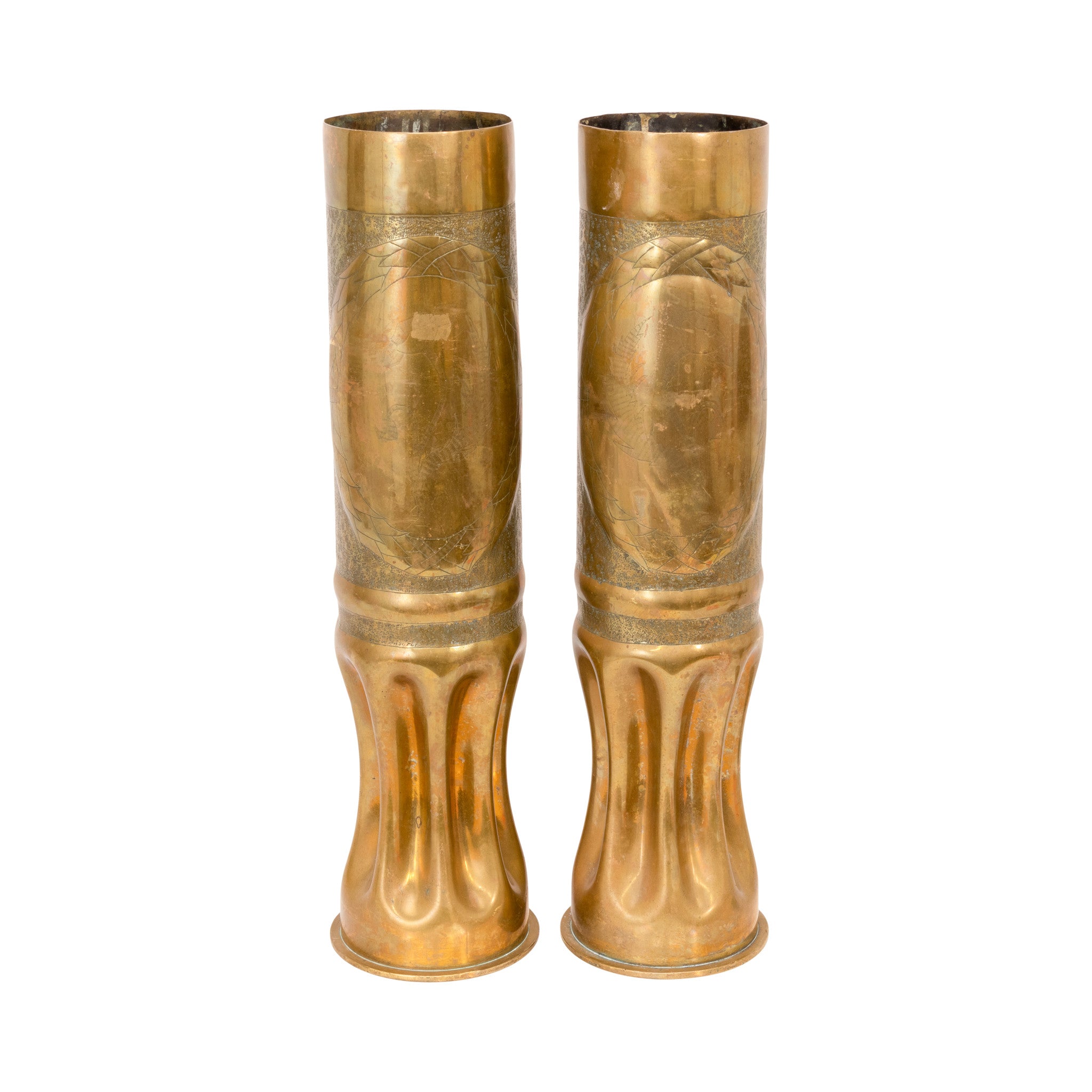 Trench Art Pair, Furnishings, Decor, Trench Art