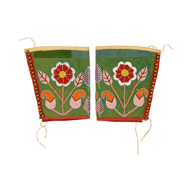 Plateau Beaded Cuffs, Native, Garment, Cuffs
