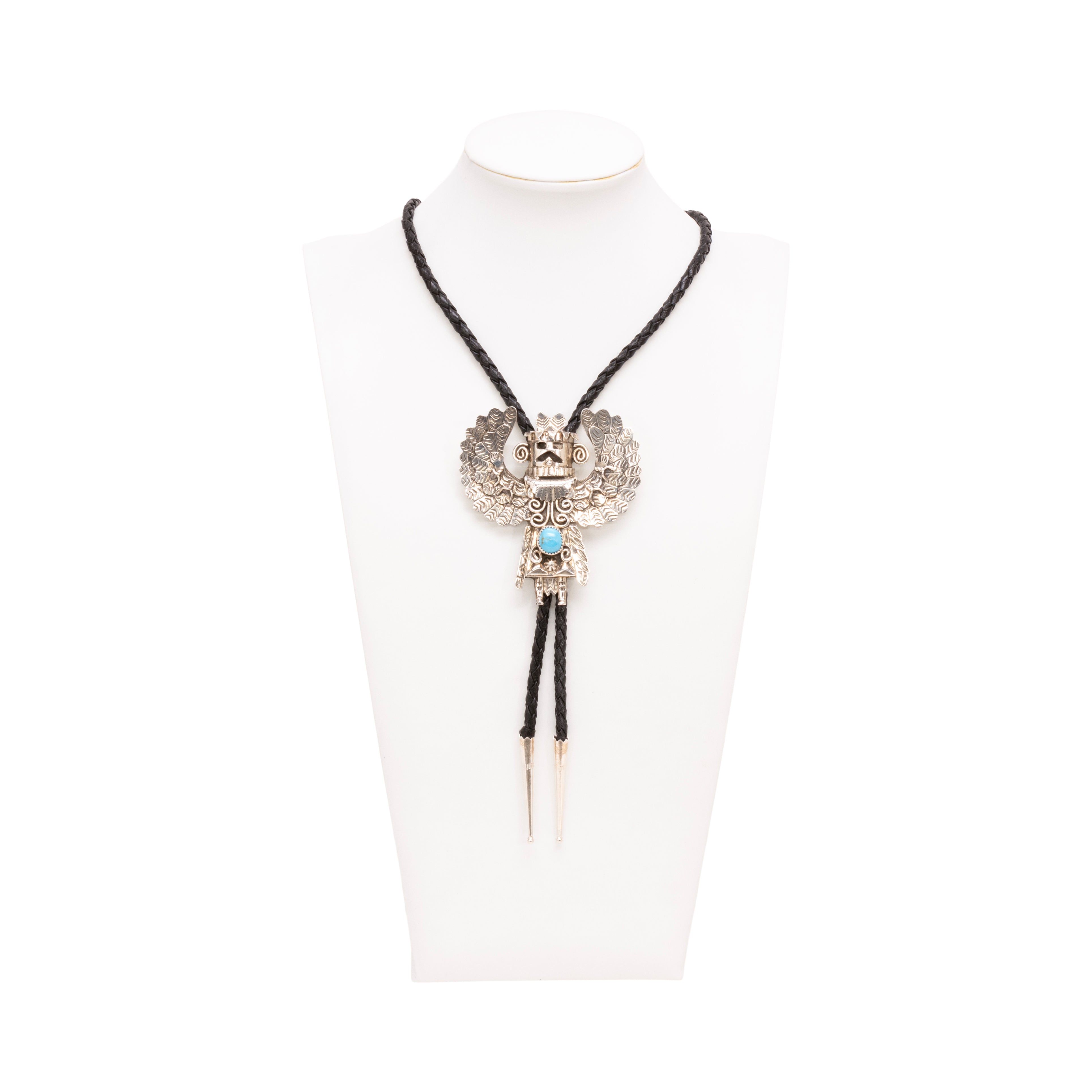 Navajo Kachina Turquoise Bolo