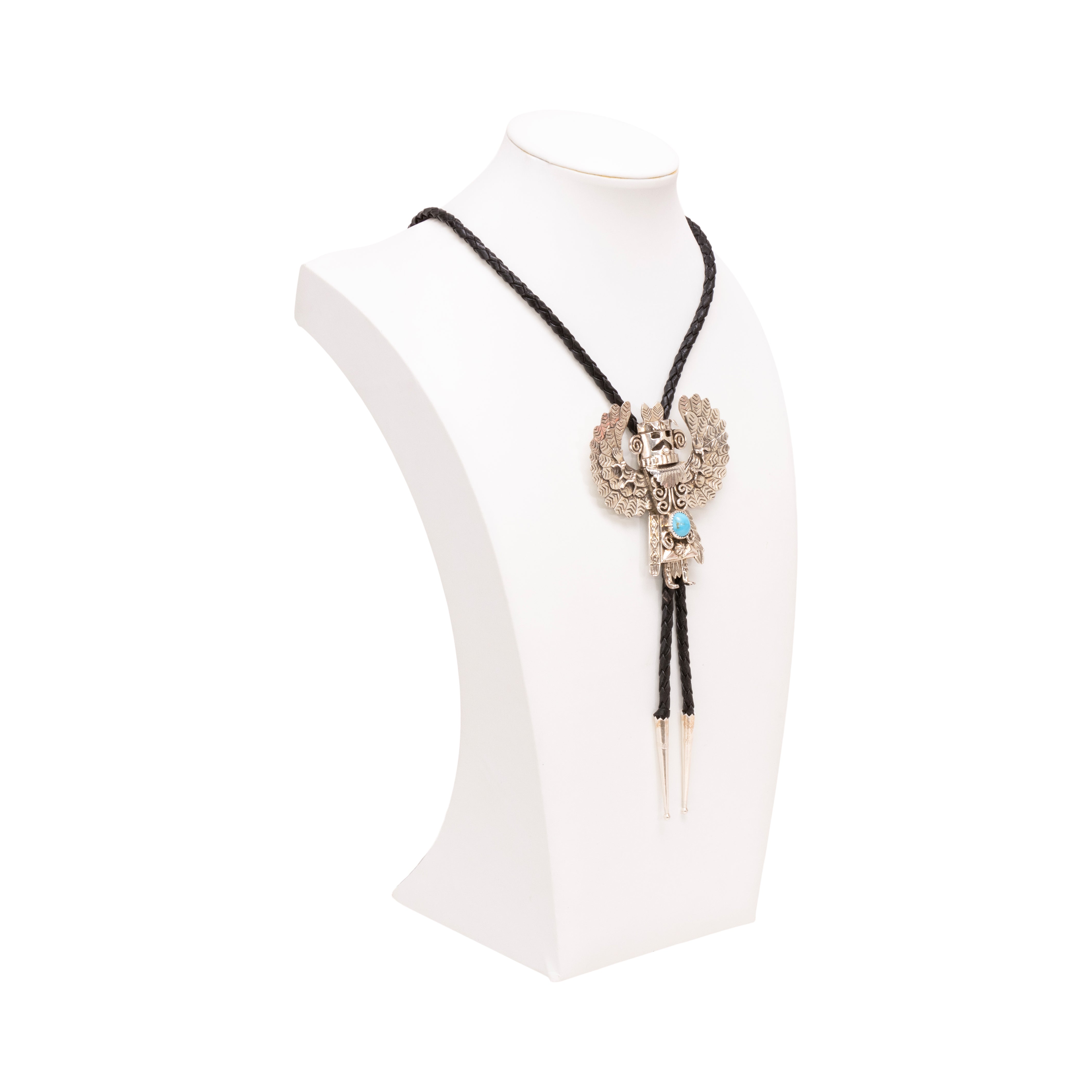 Navajo Kachina Turquoise Bolo