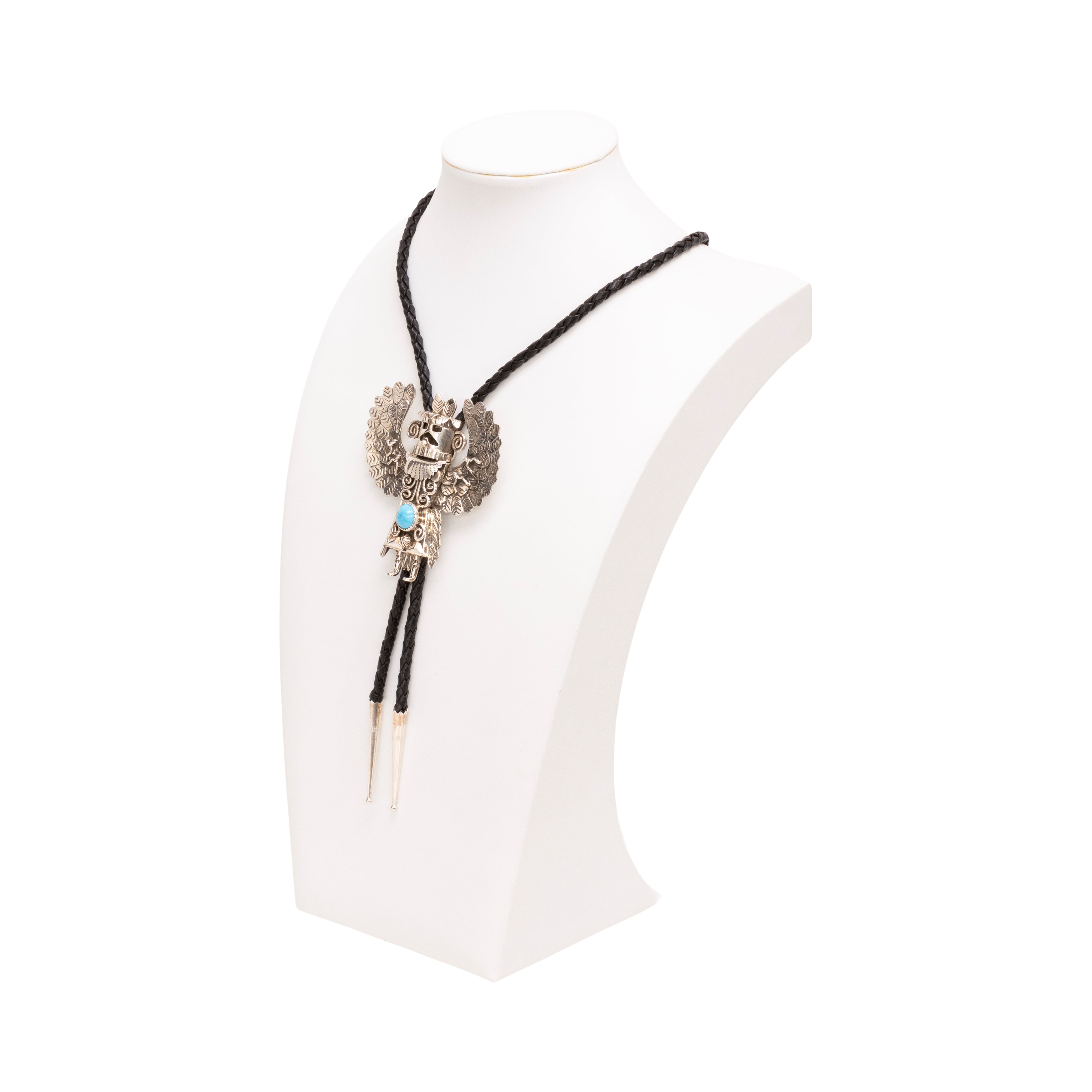 Navajo Kachina Turquoise Bolo