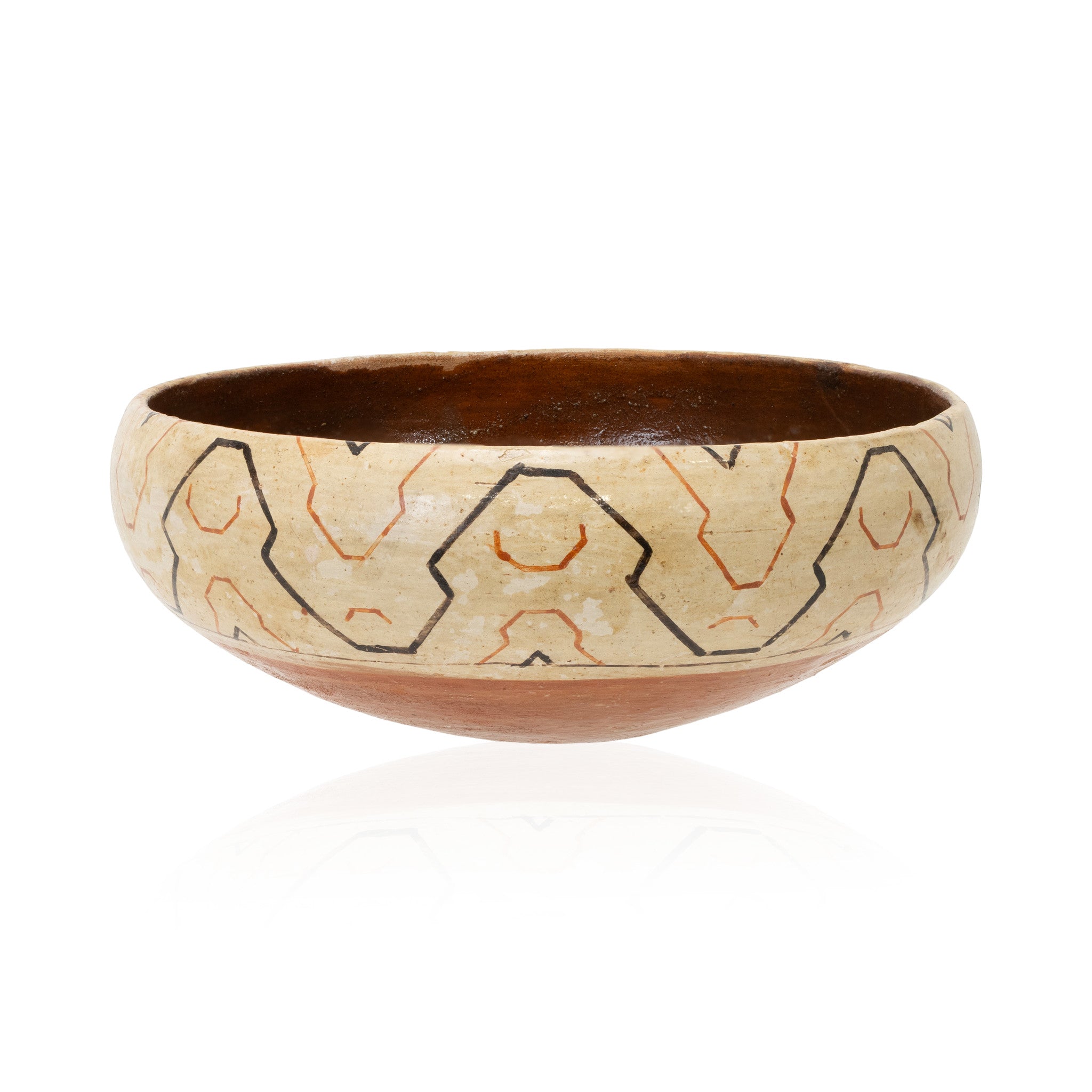 Amazonian Shipbo Kene Bowl, Native, Pottery, Historic