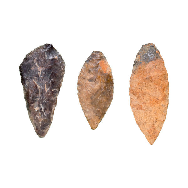 Three Coeur d'Alene Points, Native, Stone and Tools, Blade