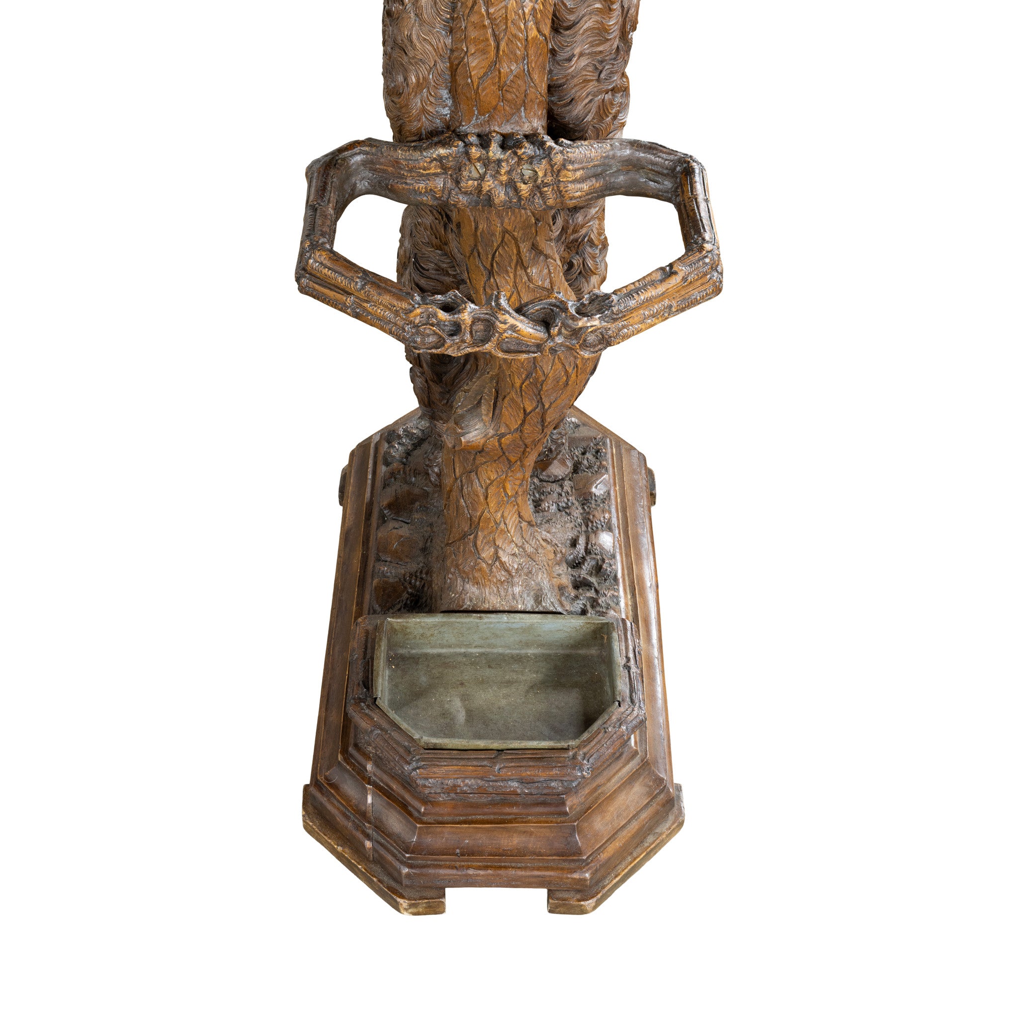 C.V Bergen Black Forest Carved Hall Tree