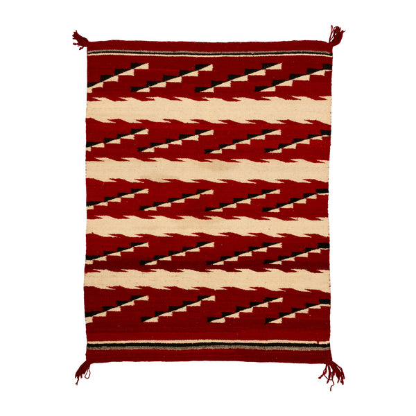 Navajo Wearing Blanket Style Weaving, Native, Weaving, Blanket