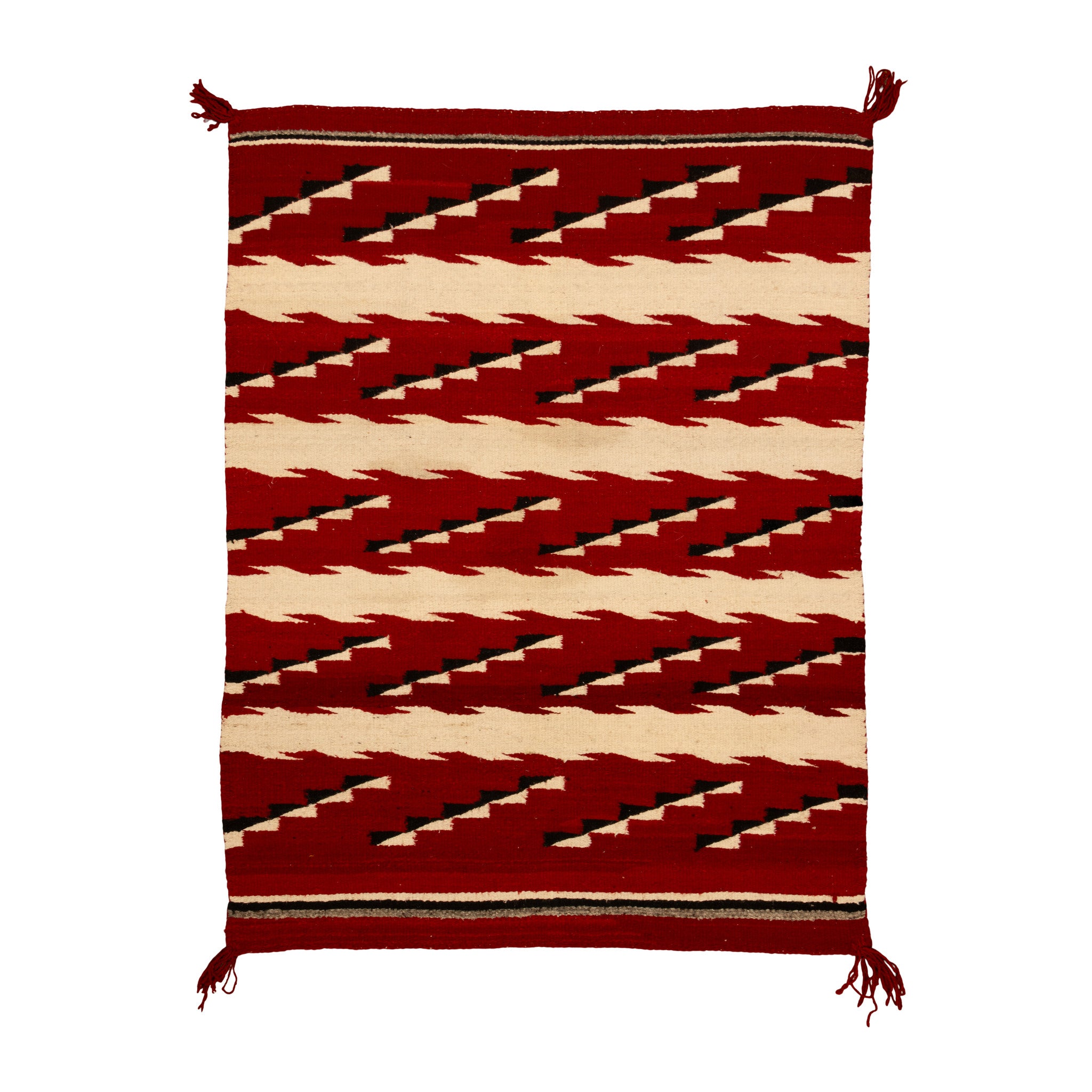 Navajo Wearing Blanket Style Weaving, Native, Weaving, Blanket
