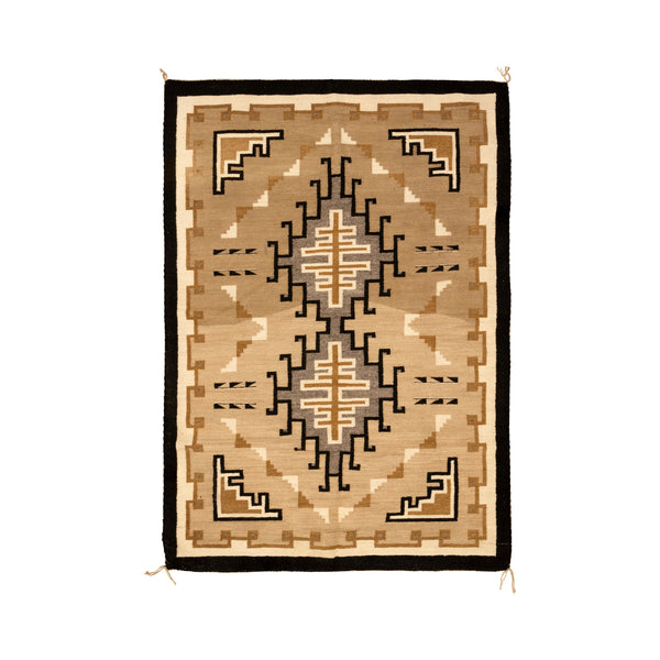 Navajo Two Grey Hills, Native, Weaving, Floor Rug