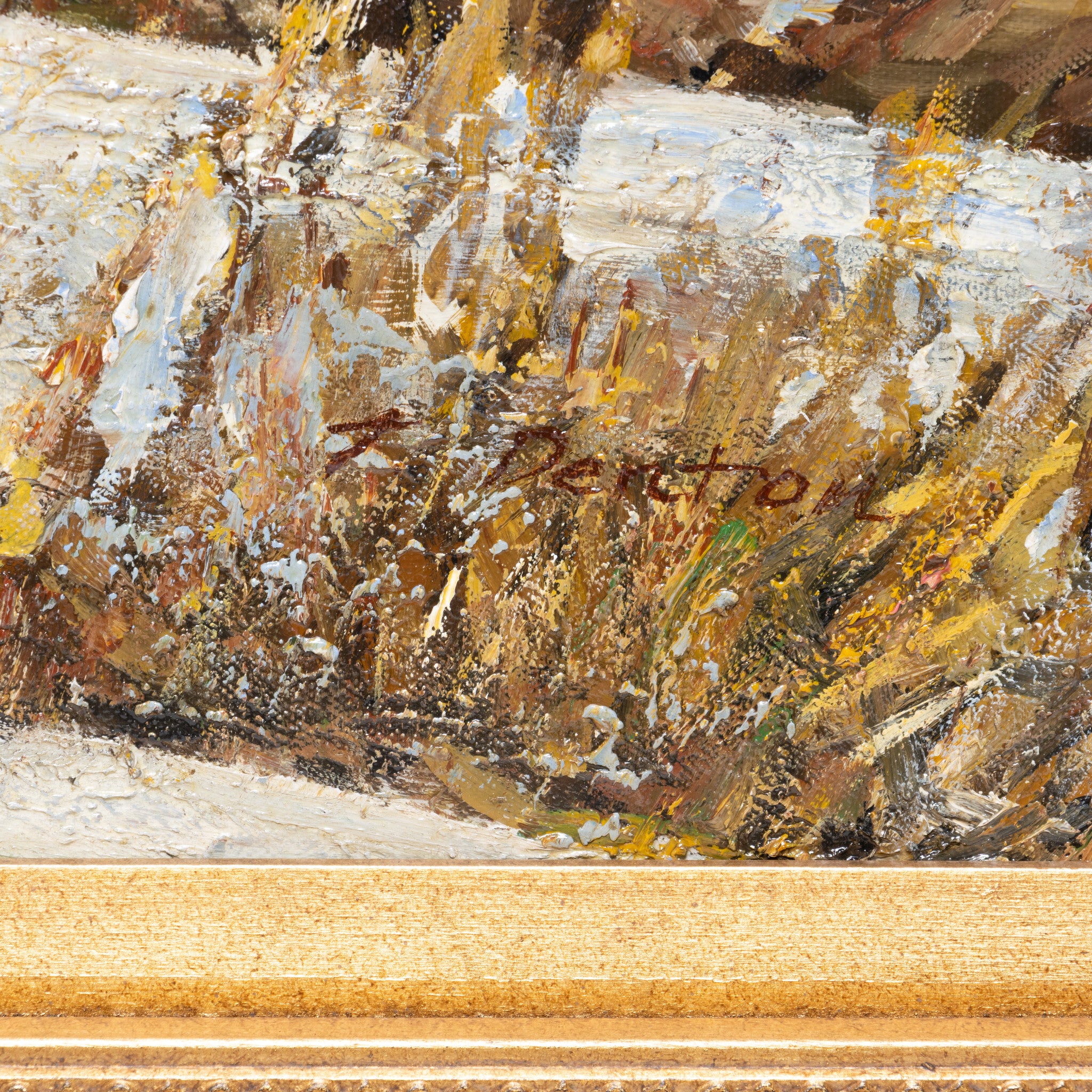 Indian Warriors in Snowy Mountains by Troy Denton