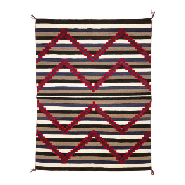 Navajo Chief Blanket Style Floor Weaving, Native, Weaving, Floor Rug
