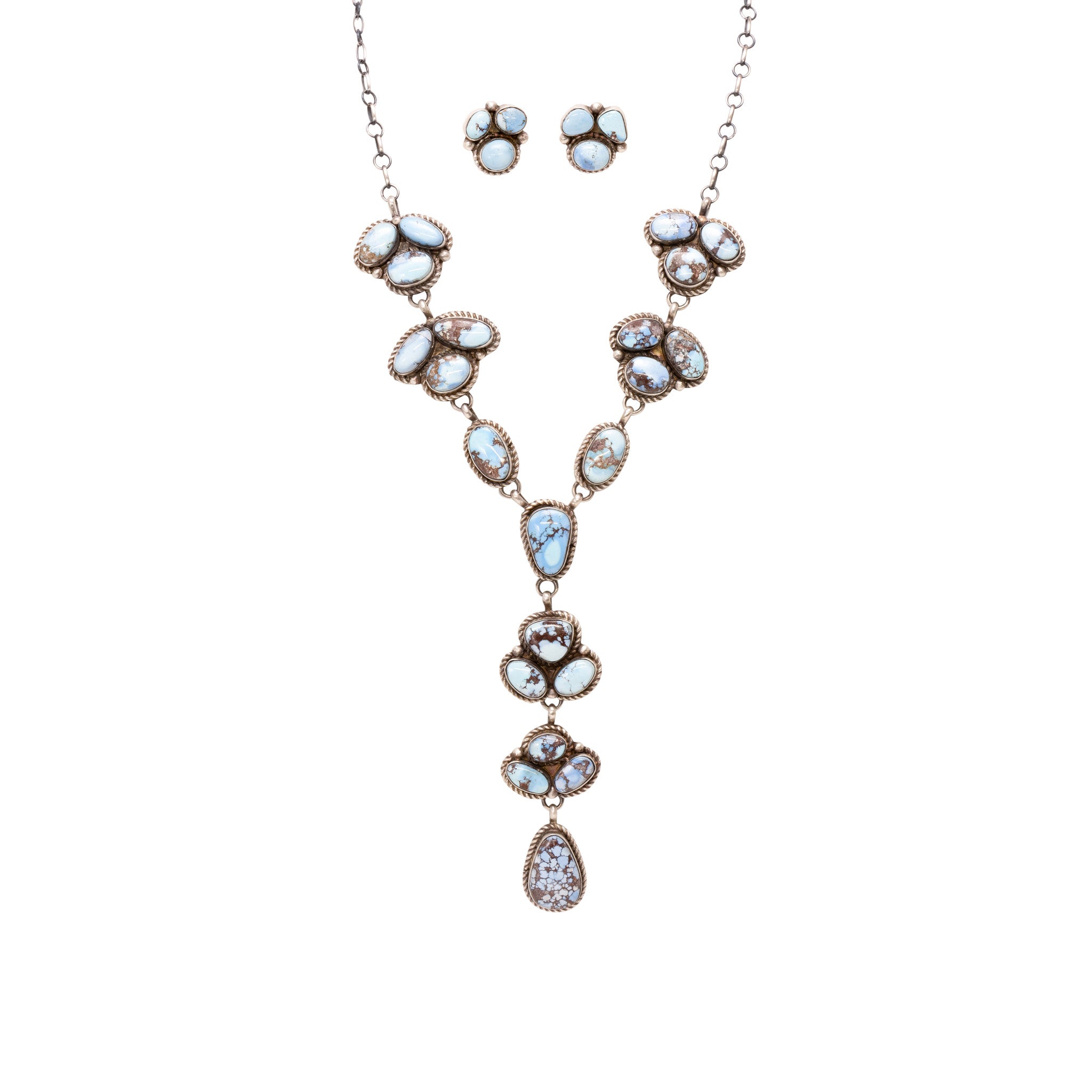 Navajo Golden Hill Turquoise Jewelry Set, Jewelry, Set, Native