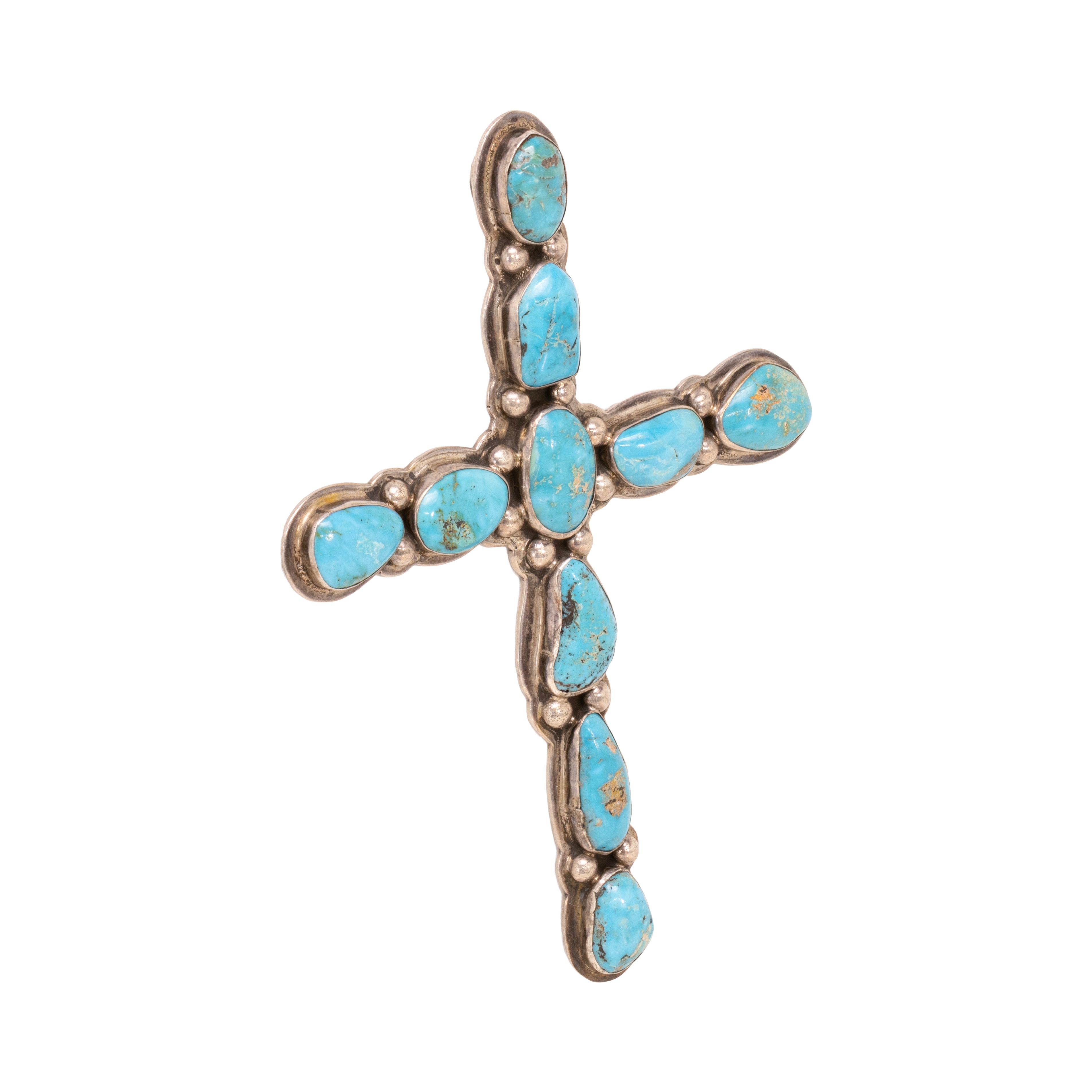 Navajo Turquoise Cross Pendant