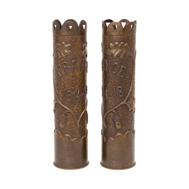 Trench Art Pair, Furnishings, Decor, Trench Art
