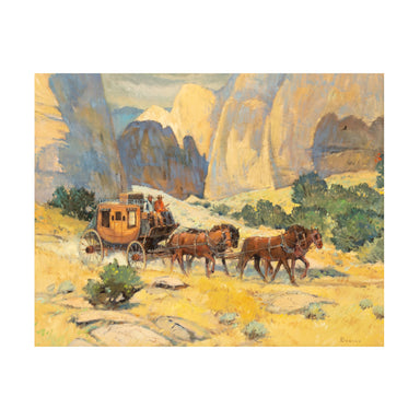 Wells Fargo Stage by Sheryl Bodily, Fine Art, Painting, Western