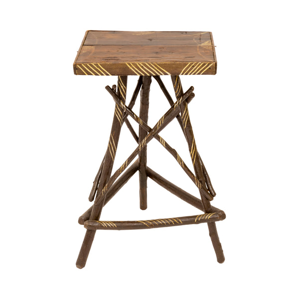 Adirondack Side Table/Plant Stand, Furnishings, Furniture, Table