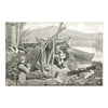 "Camping Out in the Adirondack Mountains" by Winslow Homer, Fine Art, Other, Etching