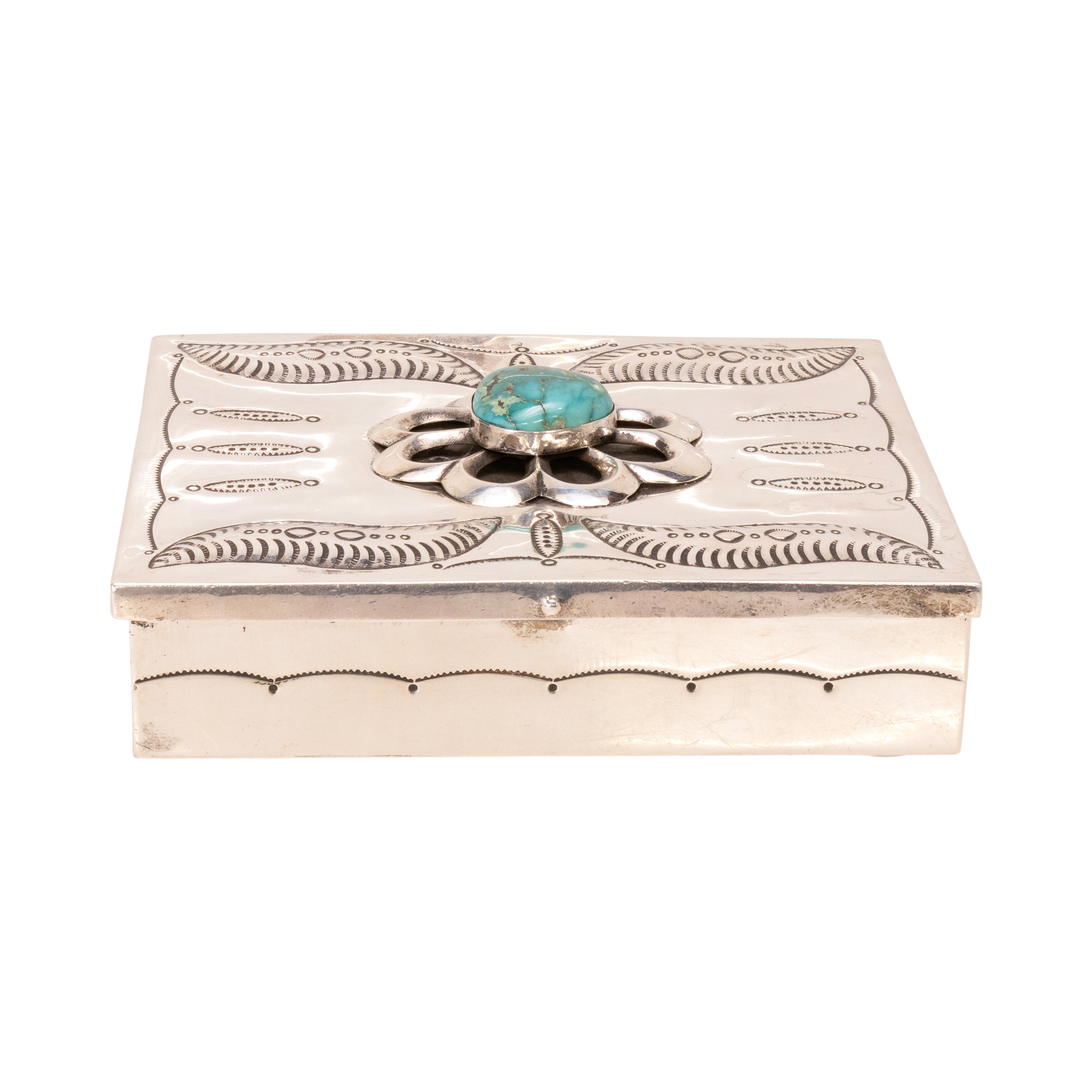 Native Sterling and Turquoise Box