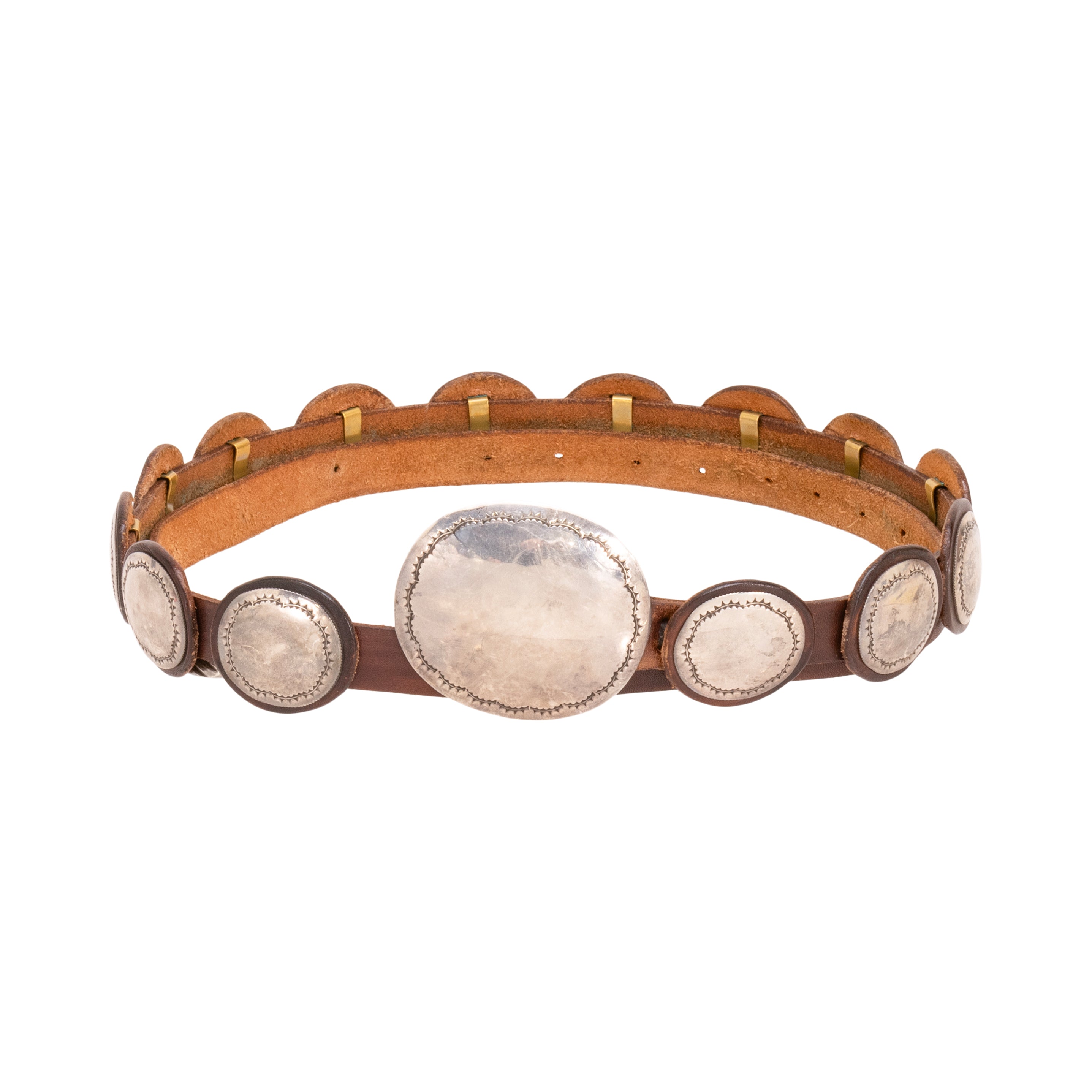 Navajo Silver Concho Belt — Cisco's Gallery
