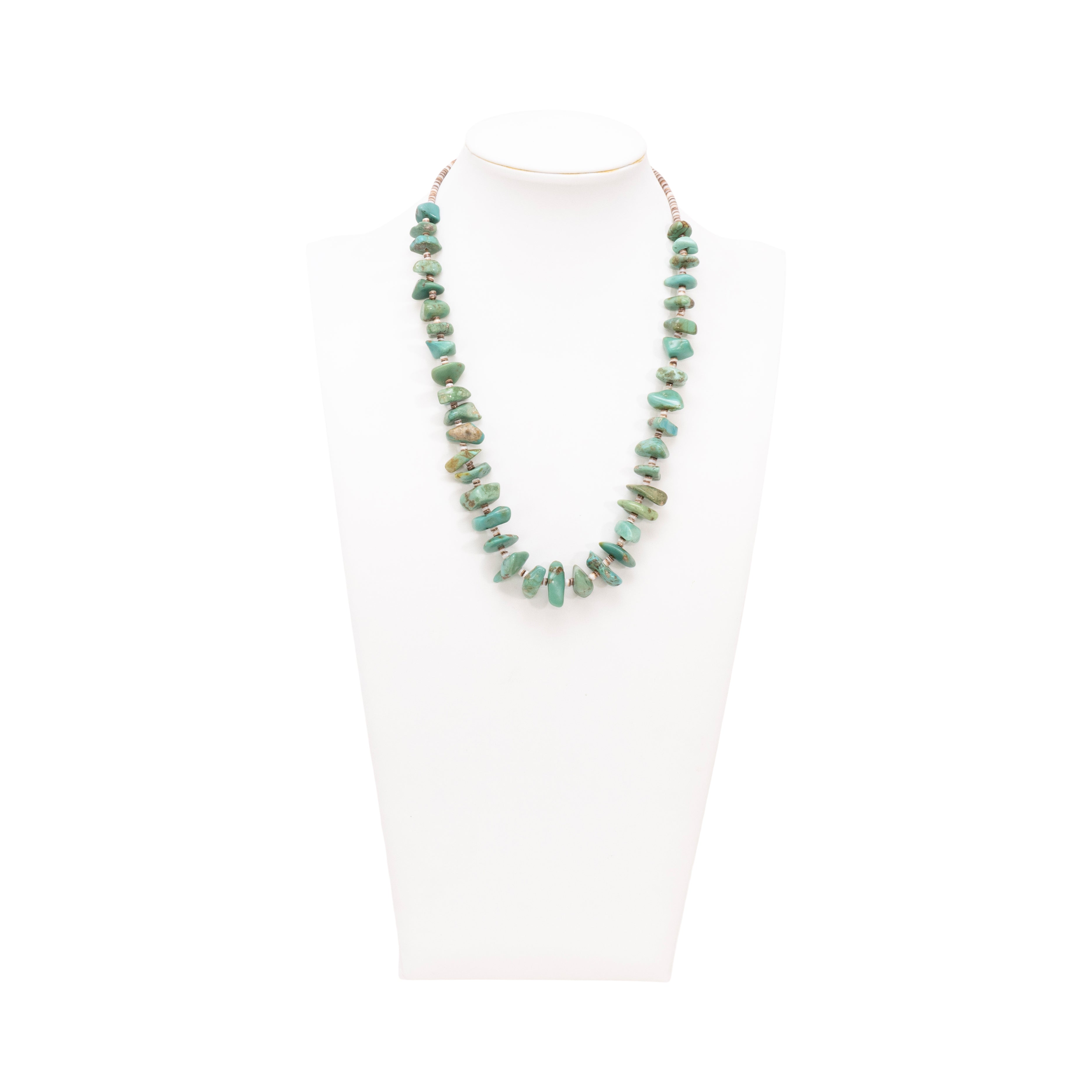 Turquoise and Heishi Beaded Necklace