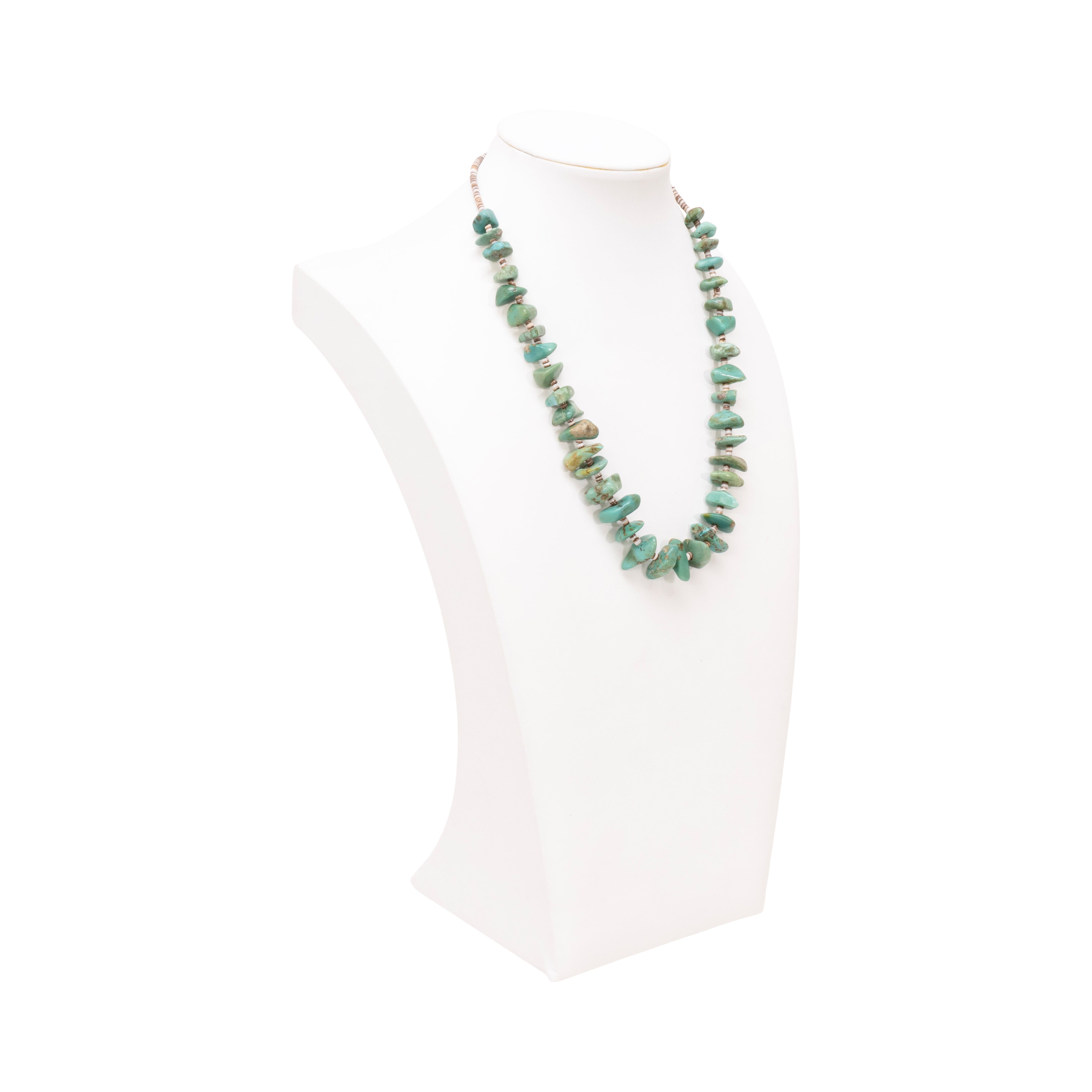 Turquoise and Heishi Beaded Necklace