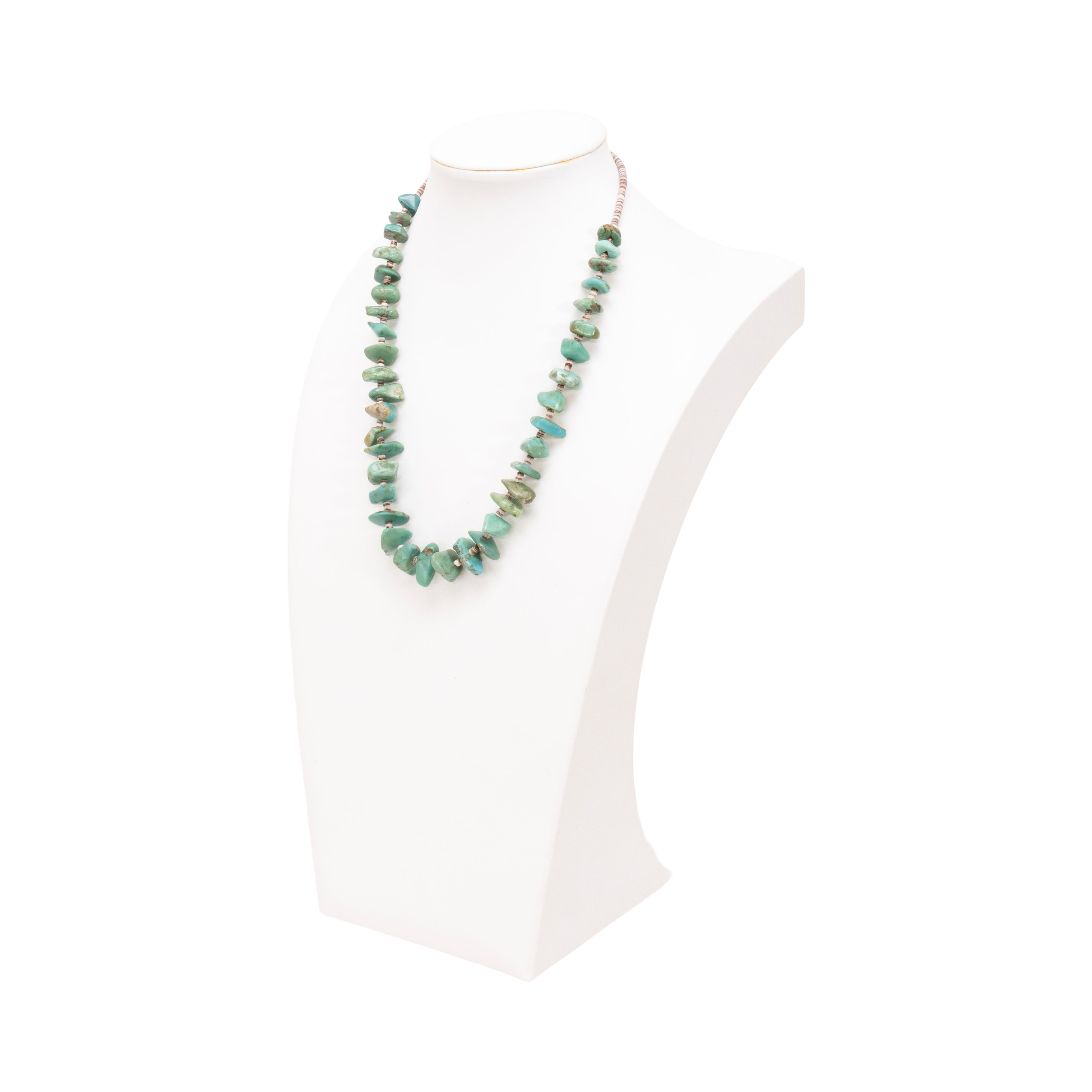 Turquoise and Heishi Beaded Necklace