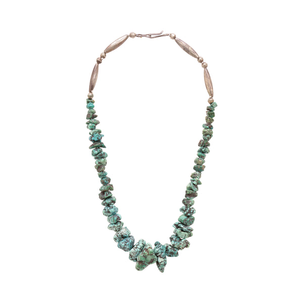 Turquoise Beaded Necklace, Jewelry, Necklace, Native