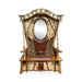 Adirondack Mirrored Hall Bench, Furnishings, Furniture, Bench