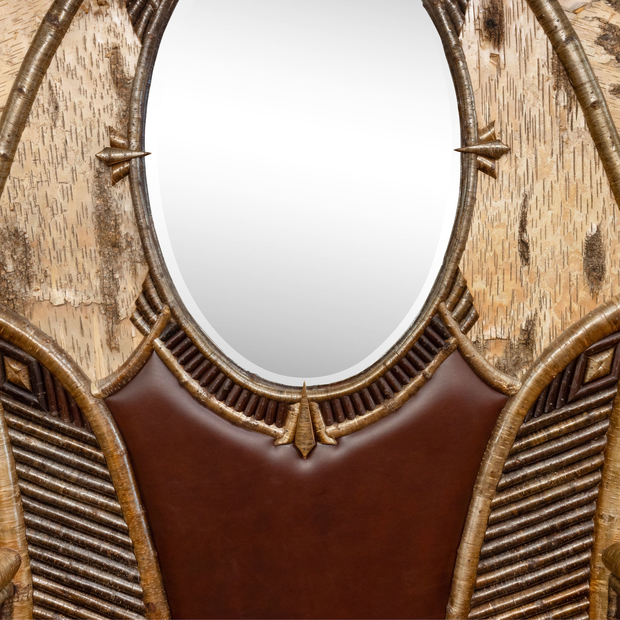 Adirondack Mirrored Hall Bench