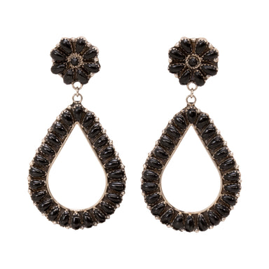 Navajo Jett Earrings, Jewelry, Earrings, Native
